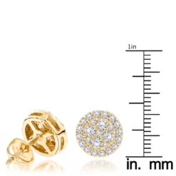 Unisex Round Diamond Stud Earrings Clusters 14K White Gold 1.75ct -Its Hot Jewelry Shop unisex round diamond stud earrings clusters in 14k gold 175ct rulerye