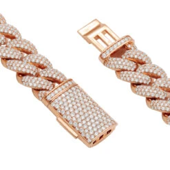 Heavy 14K Yellow Gold VS Diamond Cuban Link Chain Necklace For Men 43ct 16mm Wide -Its Hot Jewelry Shop vs diamond cuban link chain necklace for men in 14k gold 43 carats 803196 backro