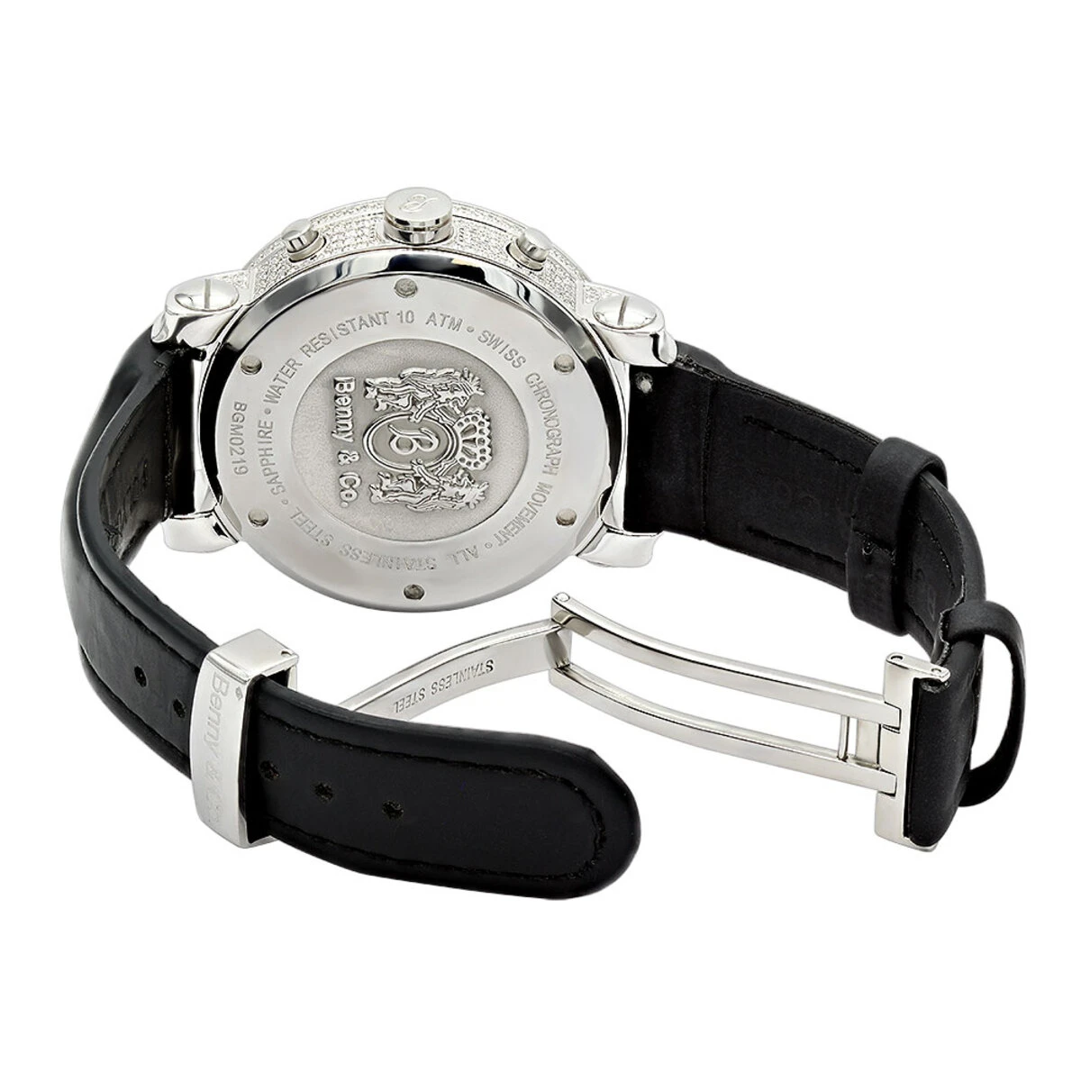 6.5 Carats G VS Diamonds Swiss Made Men's Diamond Watch Benny And Co 4 6.5 Carats G VS Diamonds Swiss Made Men's Diamond Watch Benny And Co - Image 2