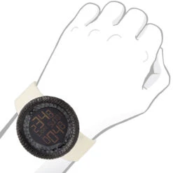 JoJino Black Simulated Diamond Watch For Men Large Digital Watch Rubber Band -Its Hot Jewelry Shop watches jojino black simulated diamond watch for men large digital watch rubber band 968803 bod