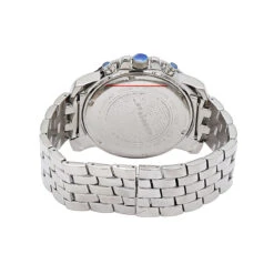 JoJino Chronograph Large Men's Diamond Watch 0.25ct Roman Numerals White Dial -Its Hot Jewelry Shop watches jojino chronograph large mens diamond watch 025ct roman numerals white dial 968799 back