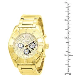 JoJino Large Men's Diamond Watch 0.25ct Iced Out Yellow Dial Chronograph 9 JoJino Large Men's Diamond Watch 0.25ct Iced Out Yellow Dial Chronograph -Its Hot Jewelry Shop watches jojino large mens diamond watch 025ct iced out yellow dial chronograph 968752 ruler