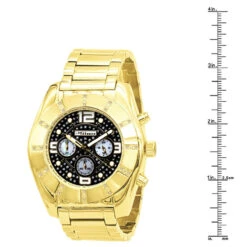 Large Men's Diamond Watch Jojino Chronograph Iced Out Black Dial Yellow Gold Pltd 9 Large Men's Diamond Watch Jojino Chronograph Iced Out Black Dial Yellow Gold Pltd -Its Hot Jewelry Shop watches large mens diamond watch jojino chronograph iced out black dial yellow gold pltd 968751 ruler