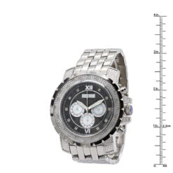 Oversized JoJino Men's Diamond Watch 0.25ct Roman Numerals Black Dial With Subdials 9 Oversized JoJino Men's Diamond Watch 0.25ct Roman Numerals Black Dial With Subdials -Its Hot Jewelry Shop watches oversized jojino mens diamond watch 025ct roman numerals black dial with subdials 968800 ruler