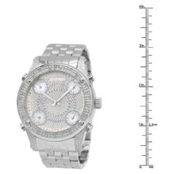 Oversized JoJino Men's Diamond Watch Five Time Zones White Iced Out Dial 0.25ct 9 Oversized JoJino Men's Diamond Watch Five Time Zones White Iced Out Dial 0.25ct -Its Hot Jewelry Shop watches oversized jojino mens diamond watch five time zones white iced out dial 025ct 968784 ruler