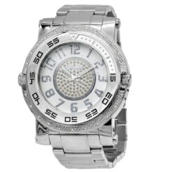 Unique Jojino Diamond Watch For Men W Chronograph Iced Out White Dial Subdials