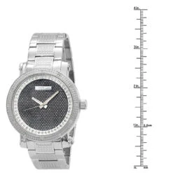 White JoJino Large Men's Diamond Watch 0.12ctw Iced Out Black Dial 9 White JoJino Large Men's Diamond Watch 0.12ctw Iced Out Black Dial -Its Hot Jewelry Shop watches white jojino large mens diamond watch 012ctw iced out black dial 968786 ruler