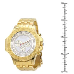 Yellow JoJino Chronograph Large Men's Diamond Watch 0.25ct White MOP Dial & Subdials 9 Yellow JoJino Chronograph Large Men's Diamond Watch 0.25ct White MOP Dial & Subdials -Its Hot Jewelry Shop watches yellow jojino chronograph large mens diamond watch 025ct white mop dial subdials 968741 ruler