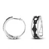 White And Black Diamond Hoop Earrings 0.9 Ct 14K White Gold 2 White And Black Diamond Hoop Earrings 0.9 Ct 14K White Gold -Its Hot Jewelry Shop white and black diamond hoop earrings 095ct 14k gold p 48289 wh