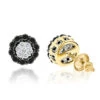 White Black Diamond Earrings 0.6ct 14K Yellow Gold Studs -Its Hot Jewelry Shop white black diamond earrings 060ct 14k p 43358 ye