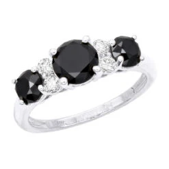 White Black Diamond Engagement Ring 2.70ct 11 White Black Diamond Engagement Ring 2.70ct -Its Hot Jewelry Shop white black diamond engagement ring 270ct p 43897 wh
