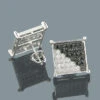 White Black Diamond Stud Earrings 1.11ct 10K White Gold 1 White Black Diamond Stud Earrings 1.11ct 10K White Gold -Its Hot Jewelry Shop white black diamond stud earrings 111ct 10k gold p 49175