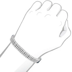 White Blue Diamond Bracelet For Men 0.50ct Sterling Silver -Its Hot Jewelry Shop white blue diamond bracelet for men 060ct sterling silver bod