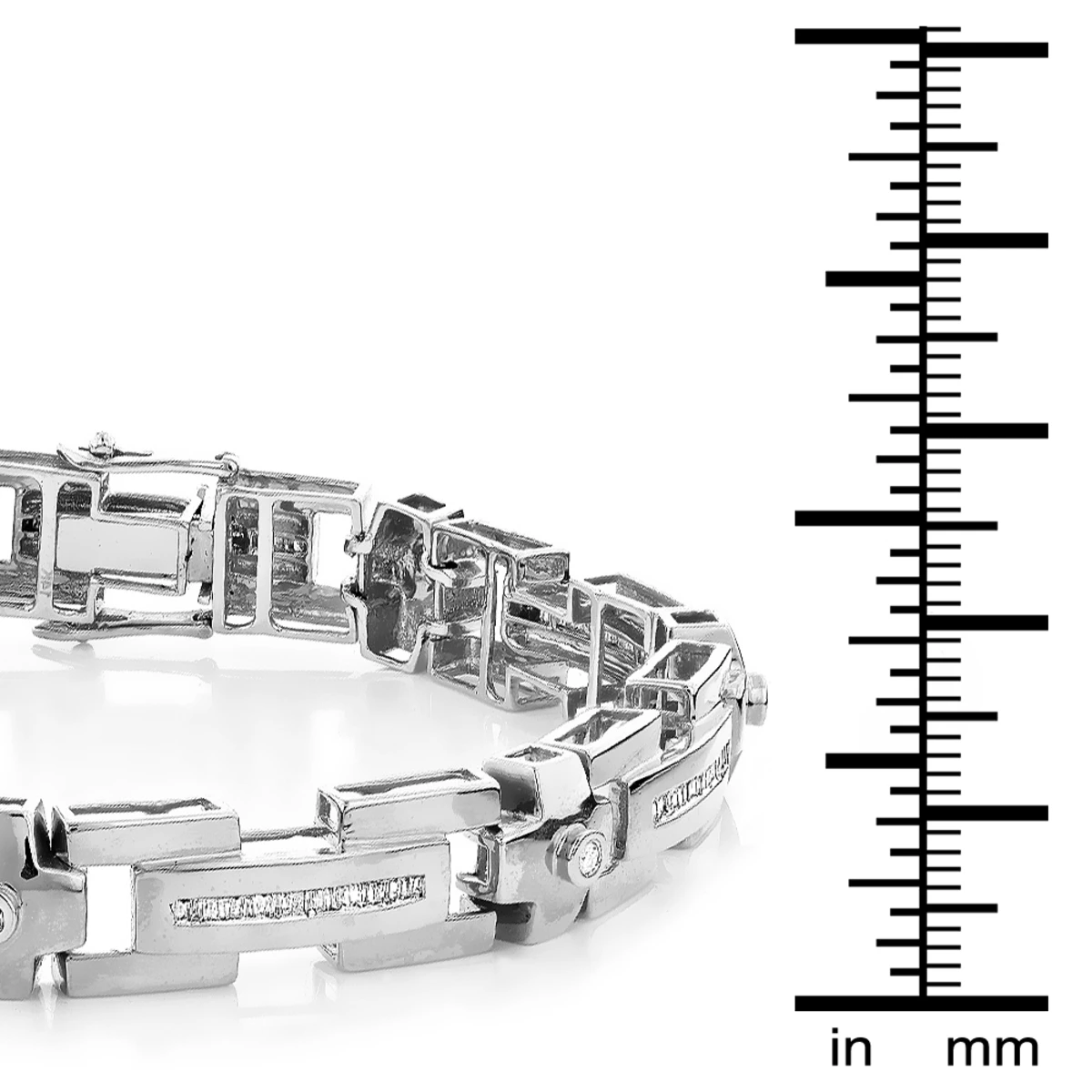 14K Yellow Gold Men's Diamond Bracelet 1.95ct 7 14K Yellow Gold Men's Diamond Bracelet 1.95ct - Image 5