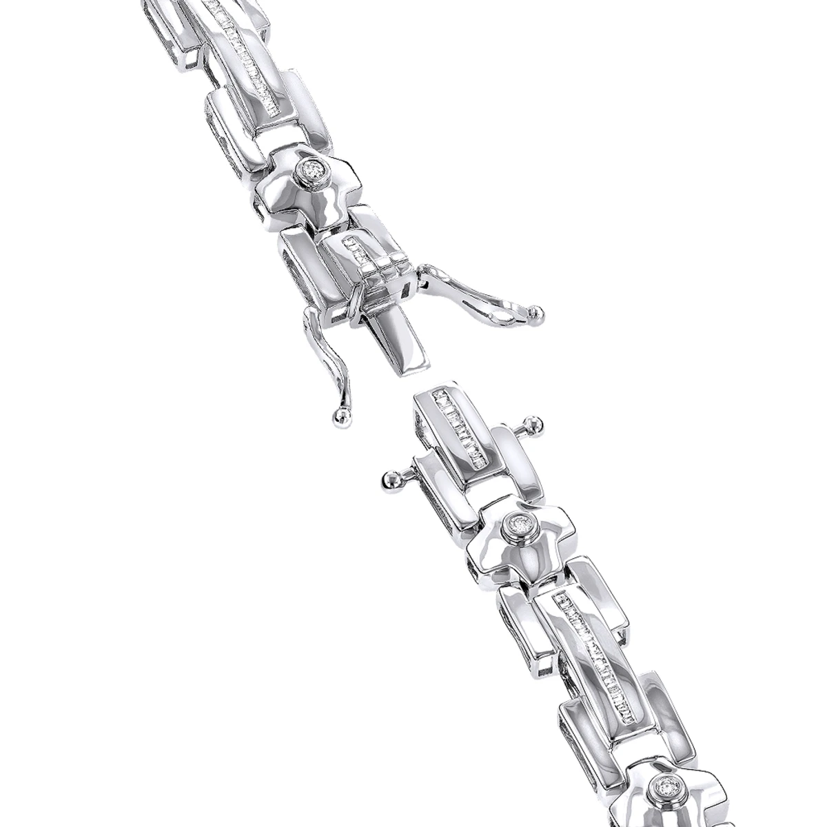 14K Yellow Gold Men's Diamond Bracelet 1.95ct 8 14K Yellow Gold Men's Diamond Bracelet 1.95ct - Image 6