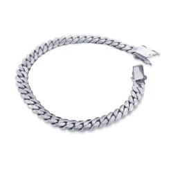 14K White Gold Miami Cuban Link Colossal Chain Bracelet 14.5mm 7.5-9in