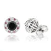 White Pink And Black Diamond Stud Earrings 2.2ct 14K White Gold 1 White Pink And Black Diamond Stud Earrings 2.2ct 14K White Gold -Its Hot Jewelry Shop white pink and black diamond stud earrings 22ct 14k gold wh