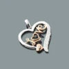 10K White Gold Diamond Love Heart Pendant 0.11ct 1 10K White Gold Diamond Love Heart Pendant 0.11ct -Its Hot Jewelry Shop white rose gold diamond love heart pendant 011ct 10k p 50172