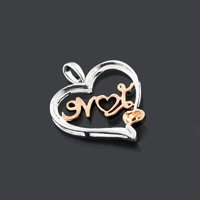 10K White Gold Diamond Love Heart Pendant 0.11ct 4 10K White Gold Diamond Love Heart Pendant 0.11ct - Image 2
