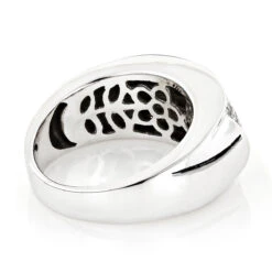 Wide Princess Cut Diamond Wedding Band 1.96ct 14K White Gold -Its Hot Jewelry Shop wide princess cut diamond wedding band 196ct 14k p 40587 backwh