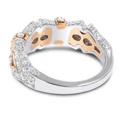 Women's Two Tone 14K White Gold Vintage Diamond Ring 1 Ct 11 Women's Two Tone 14K White Gold Vintage Diamond Ring 1 Ct -Its Hot Jewelry Shop womens 18k two tone gold vintage diamond ring 135ct p 50 backwh