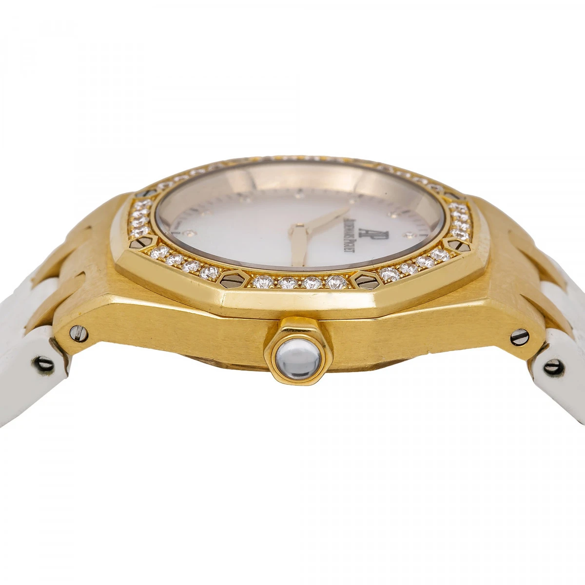 Women's Diamond Watch Audemars Piguet Royal Oak 33mm White Dial 5 Women's Diamond Watch Audemars Piguet Royal Oak 33mm White Dial - Image 3