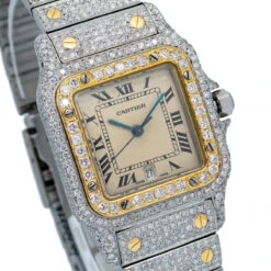 Women's Diamond Watch Cartier Santos De Cartier 18K Gold Champagne Dial 8 Women's Diamond Watch Cartier Santos De Cartier 18K Gold Champagne Dial -Its Hot Jewelry Shop womens diamond watch cartier santos de cartier yellow gold champagne dial w01242 0E8A6821 6bd6179f 65f9 4125 9127 4b53979aecde 2048x2048