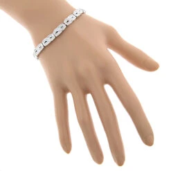 Women's Infinity Baguette Diamond Bracelet 2.84ct -Its Hot Jewelry Shop womens infinity baguette diamond bracelet 284ct p 5682 bodwh