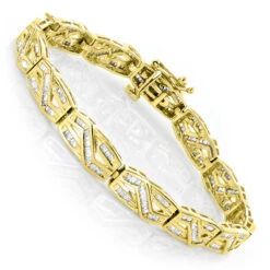 Its Hot Jewelry Shop 59 Its Hot Jewelry Shop -Its Hot Jewelry Shop womens infinity baguette diamond bracelet 284ct p 5682 ye