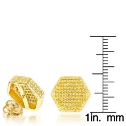 Large Yellow Diamond Earrings 0.75ct Sterling Silver 9 Large Yellow Diamond Earrings 0.75ct Sterling Silver -Its Hot Jewelry Shop yellow diamond earrings 075ct sterling silver p 44735 ruler