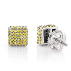 Yellow Diamond Stud Earrings 0.53ct 10K Yellow Gold 9 Yellow Diamond Stud Earrings 0.53ct 10K Yellow Gold -Its Hot Jewelry Shop yellow diamond stud earrings 053ct 10k gold p 45690 wh