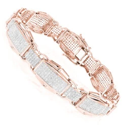 10K White Gold Diamond Bracelet For Men 3.48ct -Its Hot Jewelry Shop yellow gold diamond bracelet 10k 348ct p 43630 ro