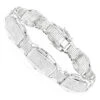 10K White Gold Diamond Bracelet For Men 3.48ct