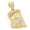Yellow Gold Plated Diamond Jesus Head Pendant In Sterling Silver 1ct -Its Hot Jewelry Shop yellow gold plated diamond jesus head pendant in sterling silver 1ct main