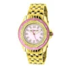 Yellow Gold Plated Ladies Diamond Pink Watch 0.25ct Luxurman -Its Hot Jewelry Shop yellow gold plated ladies diamond pink watch 025ct luxurman 1